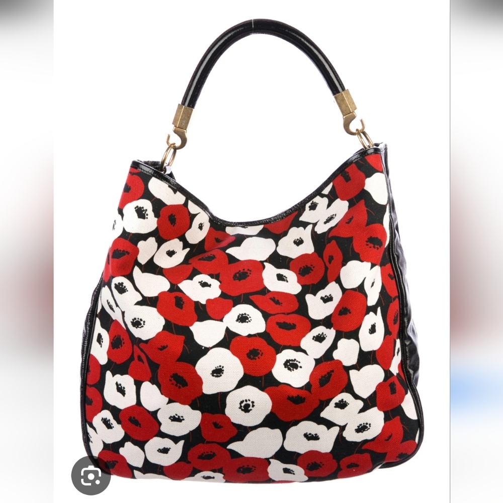 Yves Saint Laurent Poppy Roady Hobo Bag - Picture 2 of 9